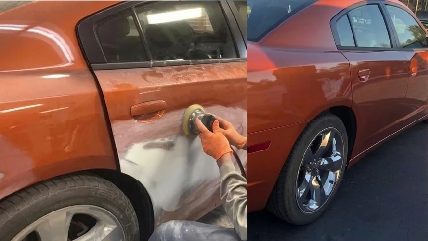Auto Body Sanding Progress