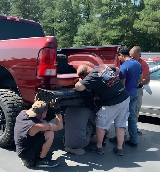 Professional truck restoration work