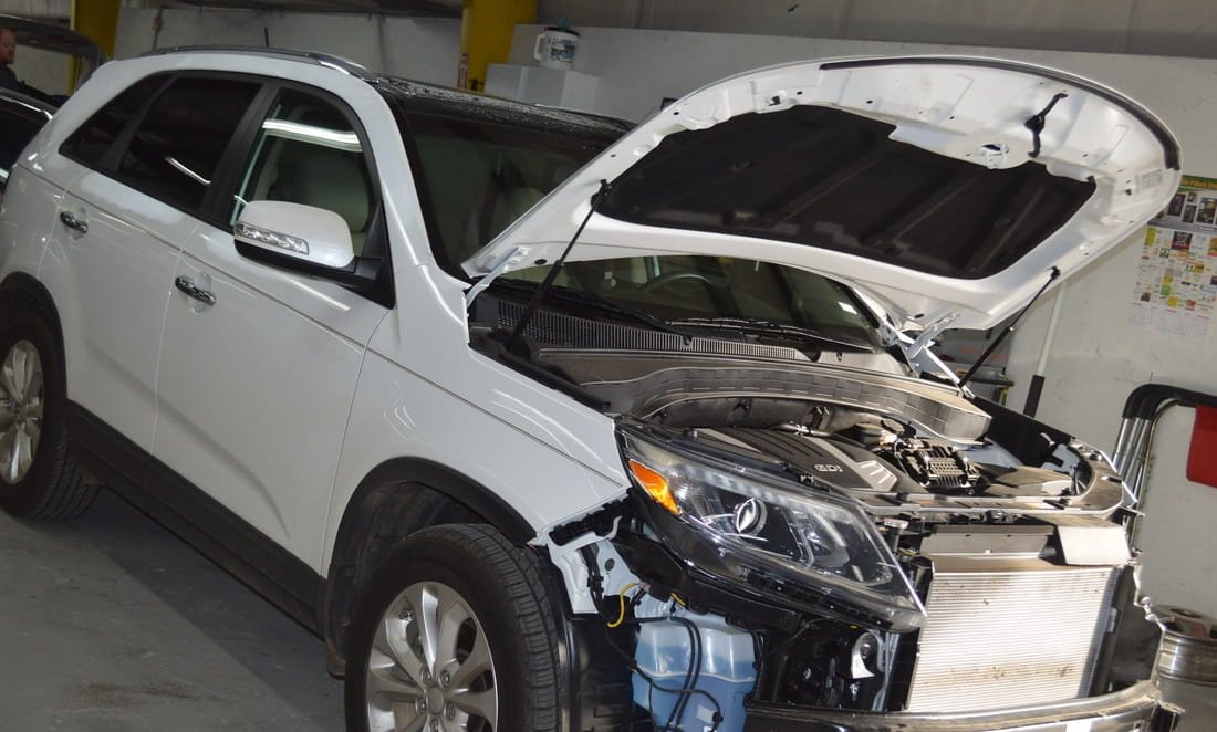 Car engine inspection process