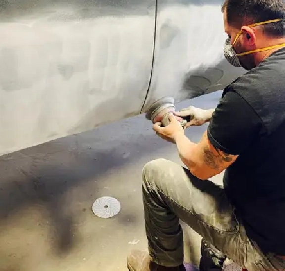 Professional mechanic workshop team