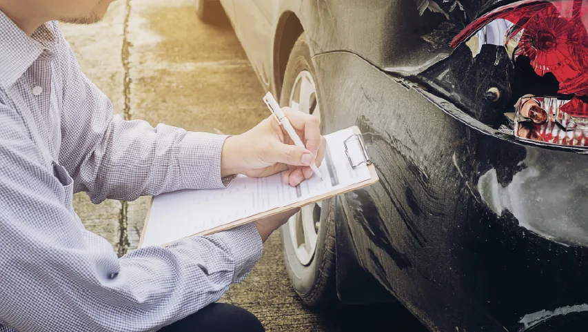 Car insurance claim inspection
